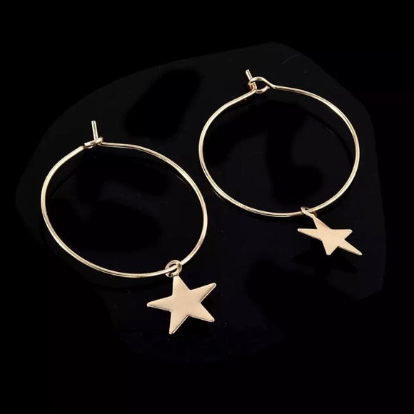 Star Hoop Earrings 💫 Mix & Match 4 for $20 - Picture 4 of 5
